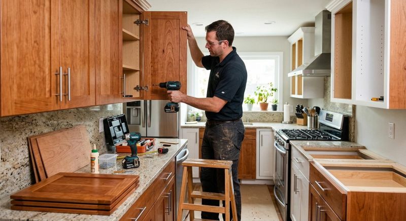 Oak Cabinet Remodeling in Austin, TX